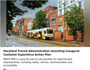 MTA Transit Admin launching Customer Experience Action Plan