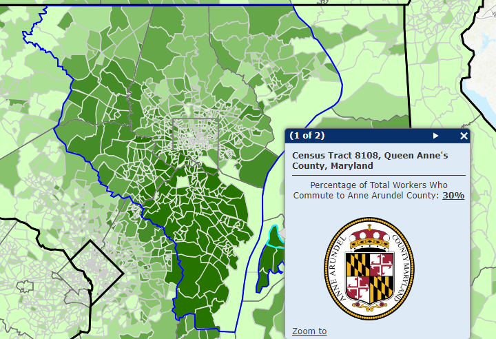 Commuting Workforce To The Baltimore Metropolitan Region